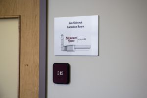Photo of the entrance to the Lux Kleineck Lactation Room
