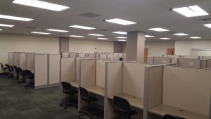 Photo of test-taking stations in the MSU Testing Center