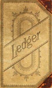 Image of the cover of an old ledger