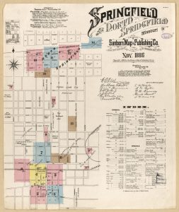 1886 Sanborn Map of Springfield MO