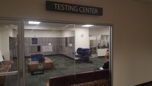 Photo of the entrance to the MSU Testing Center