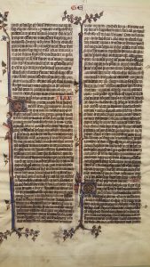 Photo of an illuminated manuscript