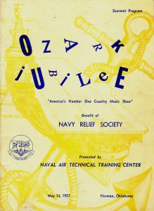 Cover of the Ozark Jubilee Navy Relief Program 1957
