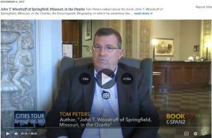 Still photo from the C-SPAN 2 interview with Tom Peters