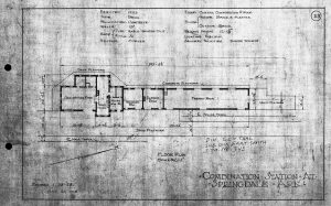 Floor Plan for the Frisco RR Station at Springdale AR
