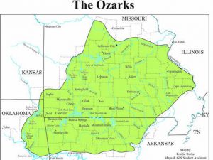 What Do UNESCO Slovenia Berlin And The Ozarks Have In Common   Ozarks Region Map 300x225 