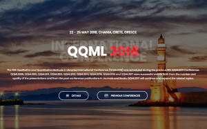Screenshot of the QQML Conference website