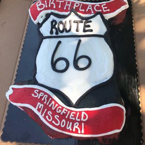 Birthday of Route 66 cake