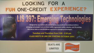 Banner promoting the LIS 397 course