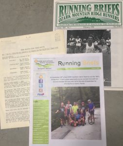Sample documents from the Ozark Ridge Runners Association