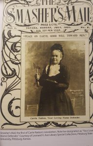 old cover photo of Carrie Nation