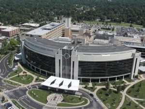 Aerial Photo of Mercy Hospital in Springfield, Missouri