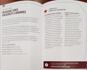 Funding Priorities for the MSU Libraries