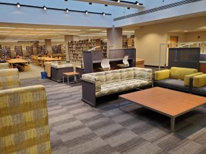 Renovations in the Skylight Area of Duane G. Meyer Library