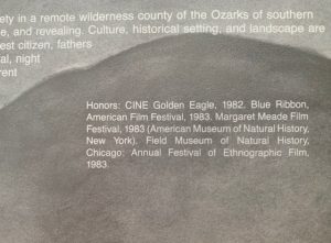 Back cover of the documentary film, "Shannon County: Home"