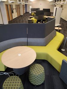 New furnishings in Duane G. Meyer Library