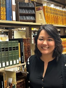 Image of Ashley Morrill, the new non-student part time working in Special Collections.