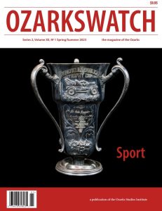 The newest edition of OzarksWatch magazine is about sports in the region. This is an image of the magazine cover.