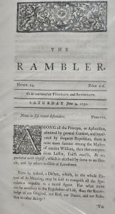 First page of The Rambler