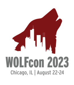 logo of the WOLFcon 2023 conference in Chicago