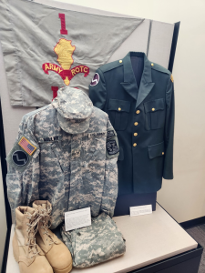 ROTC uniform display