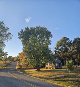 The view of McClurg MO looking west